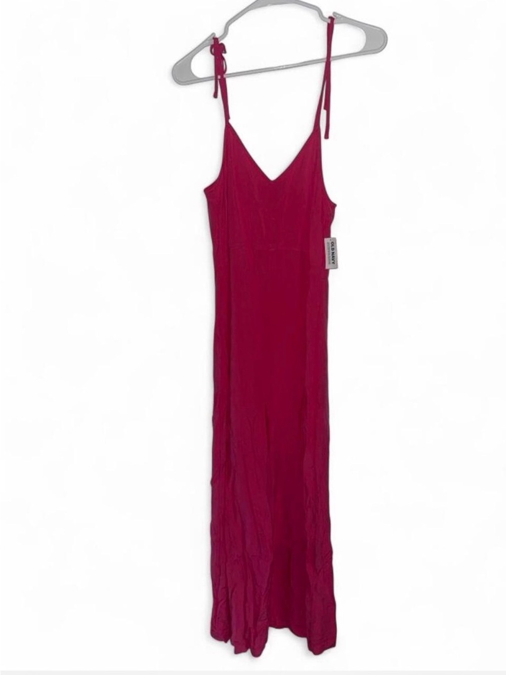 NWT Old Navy Fuchsia Tie-Strap V-Neck Jumpsuit